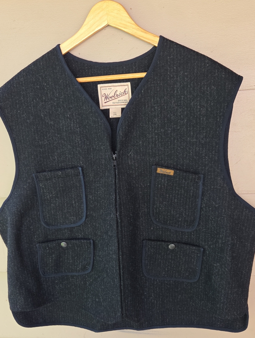 Woolrich Original Outdoorwear Wool Vest 2XL NWT Utility Hunting USA Heritage